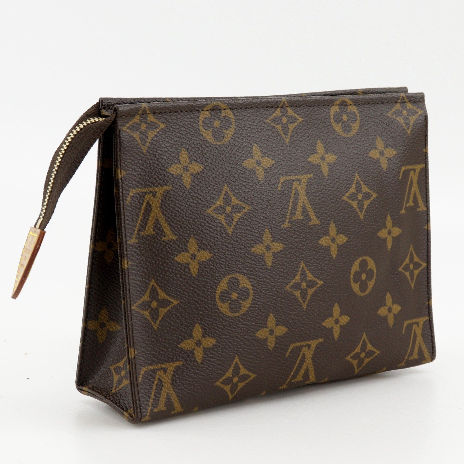 Louis Vuitton Toiletry Pouch Monogram Canvas Brown Canvas Wallets Accessory (Pre-Owned)