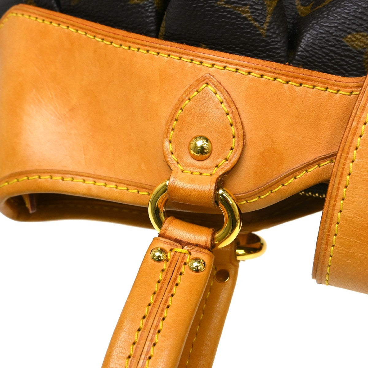 Louis Vuitton Boetie Handbag Monogram Canvas Brown Canvas Shoulder Bag Bag (Pre-Owned)