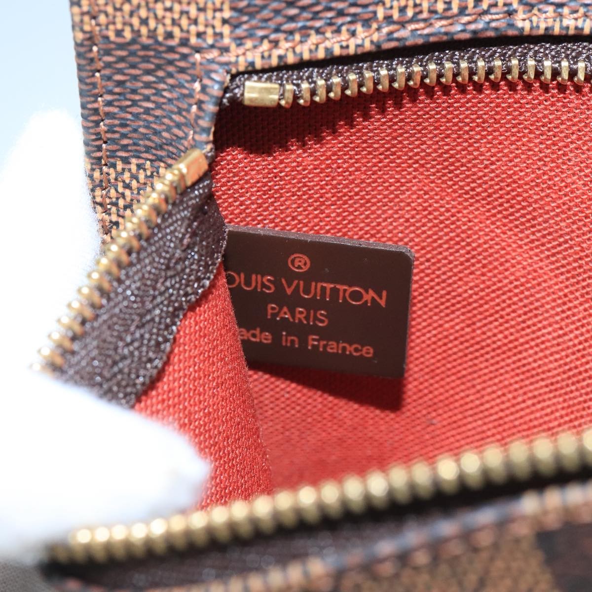 Louis Vuitton Clifton Pouch Damier Brown Canvas Clutche & Pouche Bag (Pre-Owned)