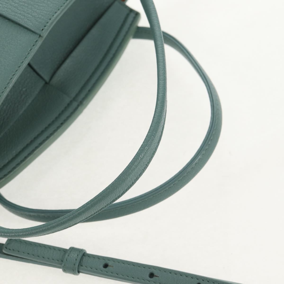 Bottega Veneta Arco Bag Maxi Intrecciato Leather Green Leather Handbag (Pre-Owned)