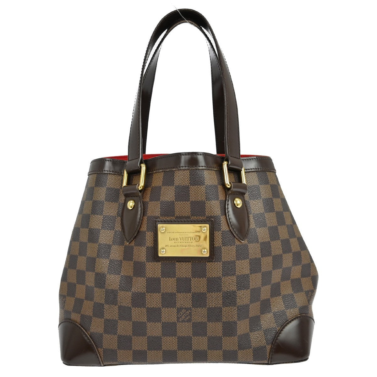 Louis Vuitton Hampstead Handbag Damier Brown Canvas Tote Bag Bag (Pre-Owned)