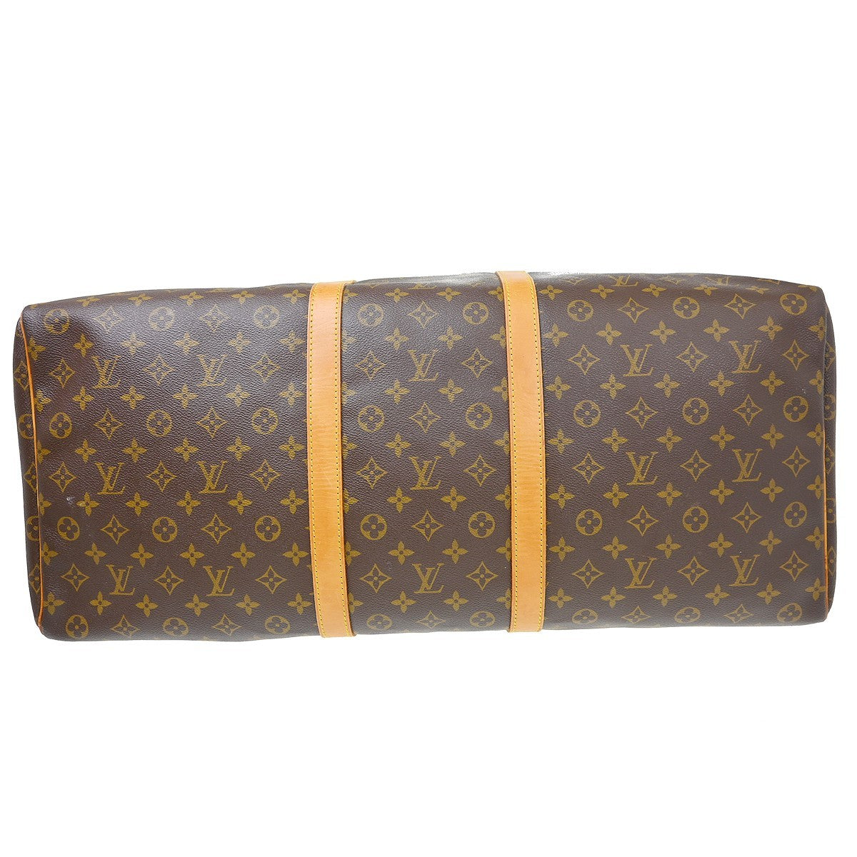 Louis Vuitton Keepall Bag Monogram Canvas Brown Canvas Travel Bag Bag (Pre-Owned)