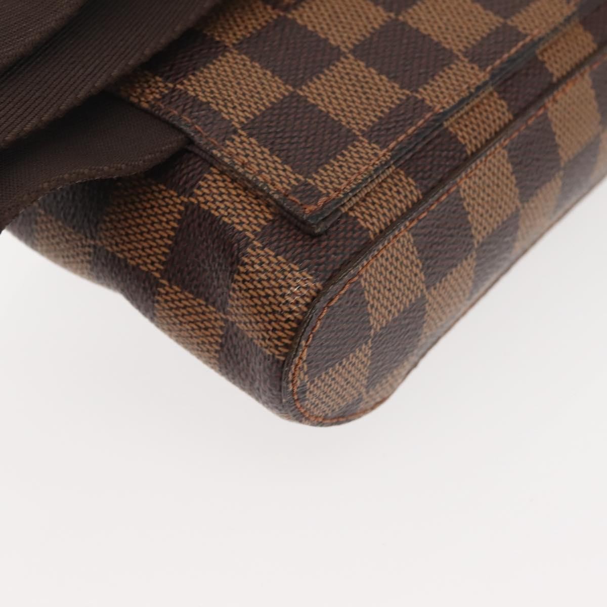 Louis Vuitton Geronimos Waist Bag Damier Brown Canvas Shoulder Bag Bag (Pre-Owned)