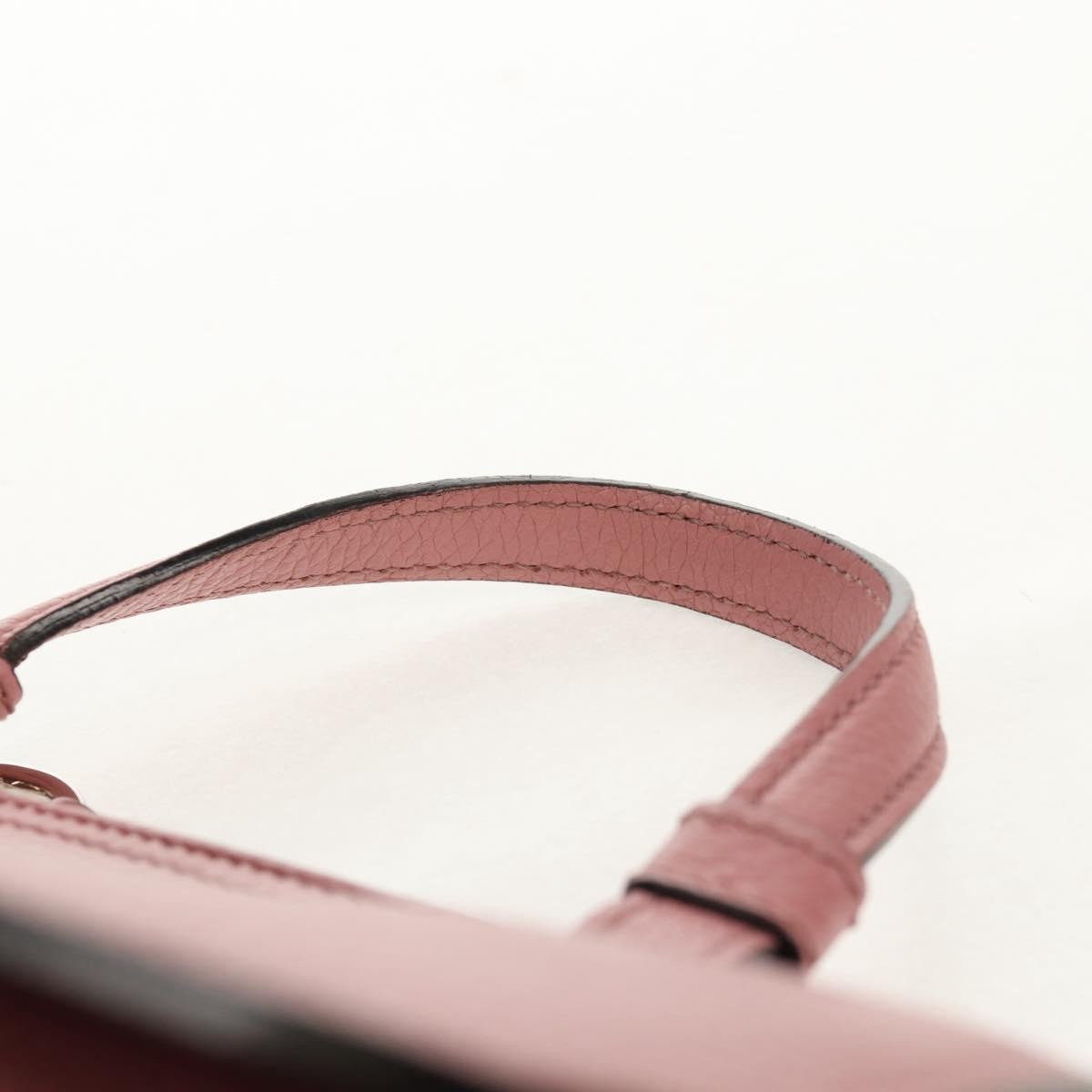 Gucci Bamboo Daily Top Handle Bag Leather Pink Leather Handbag (Pre-Owned)