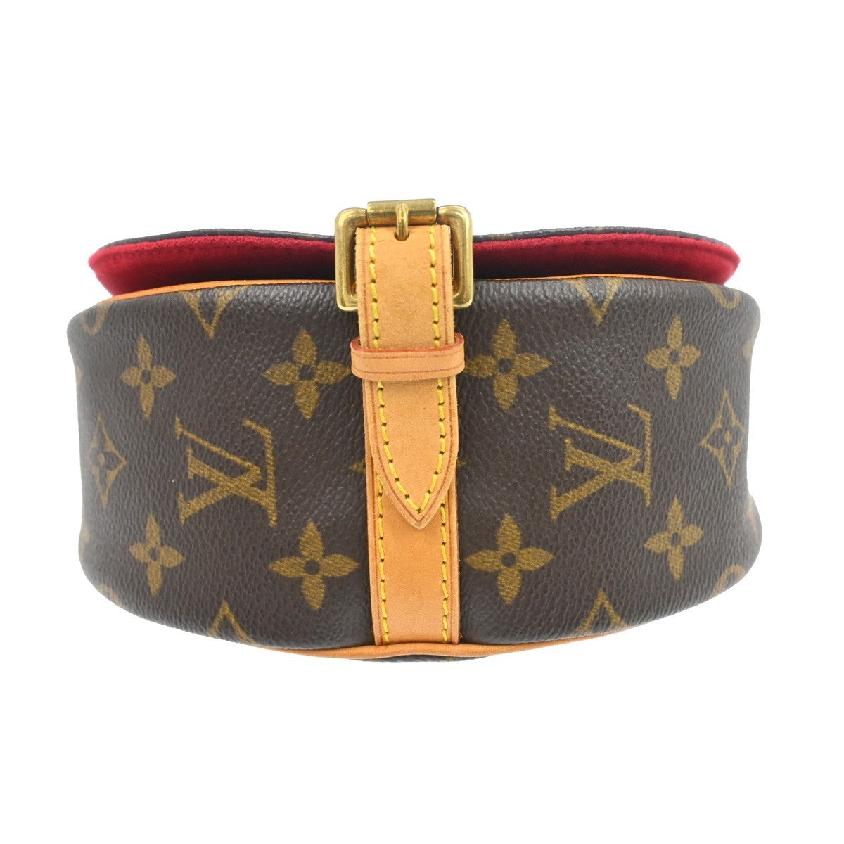 Louis Vuitton Tambourine Handbag Monogram Canvas Brown Canvas Shoulder Bag Bag (Pre-Owned)