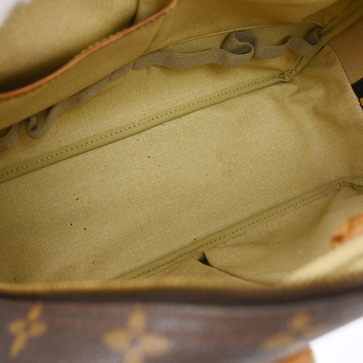 Louis Vuitton Deauville Handbag Monogram Canvas Brown Canvas Handbag (Pre-Owned)