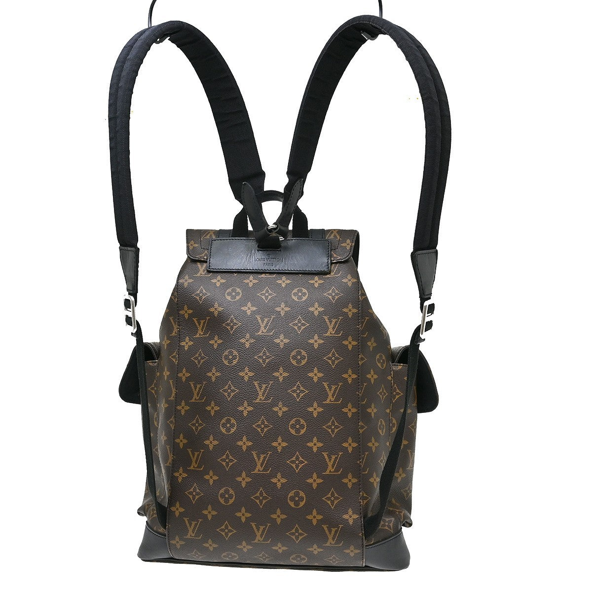 Louis Vuitton Christopher Backpack Macassar Monogram Canvas Brown Canvas Backpack Bag (Pre-Owned)