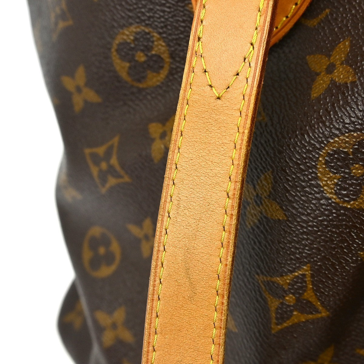 Louis Vuitton Palermo Handbag Monogram Canvas Brown Canvas Tote Bag Bag (Pre-Owned)