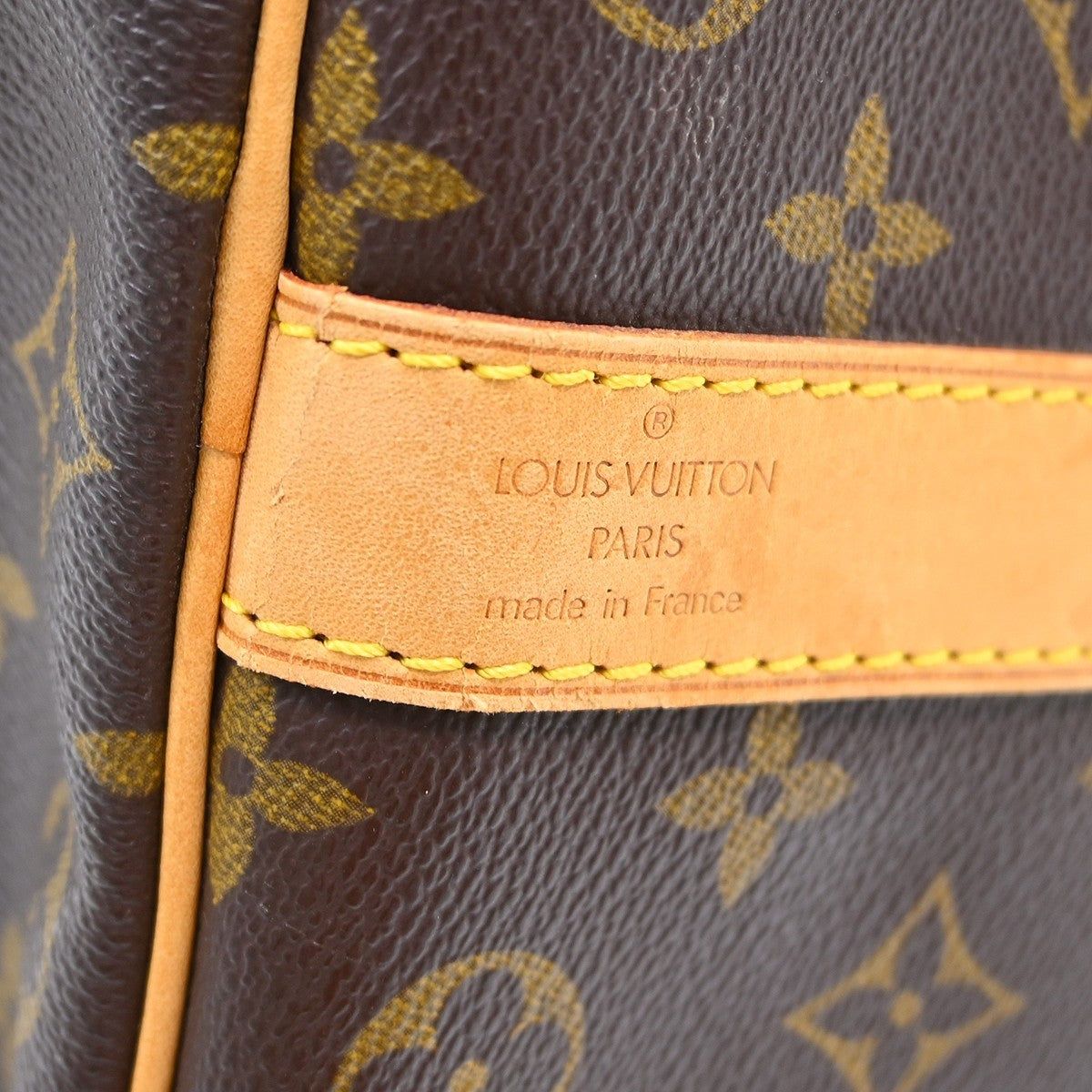 Louis Vuitton Keepall Bandouliere Bag Limited Edition Illusion Monogram Taurillon Leather Brown Canvas Travel Bag Bag (Pre-Owned)