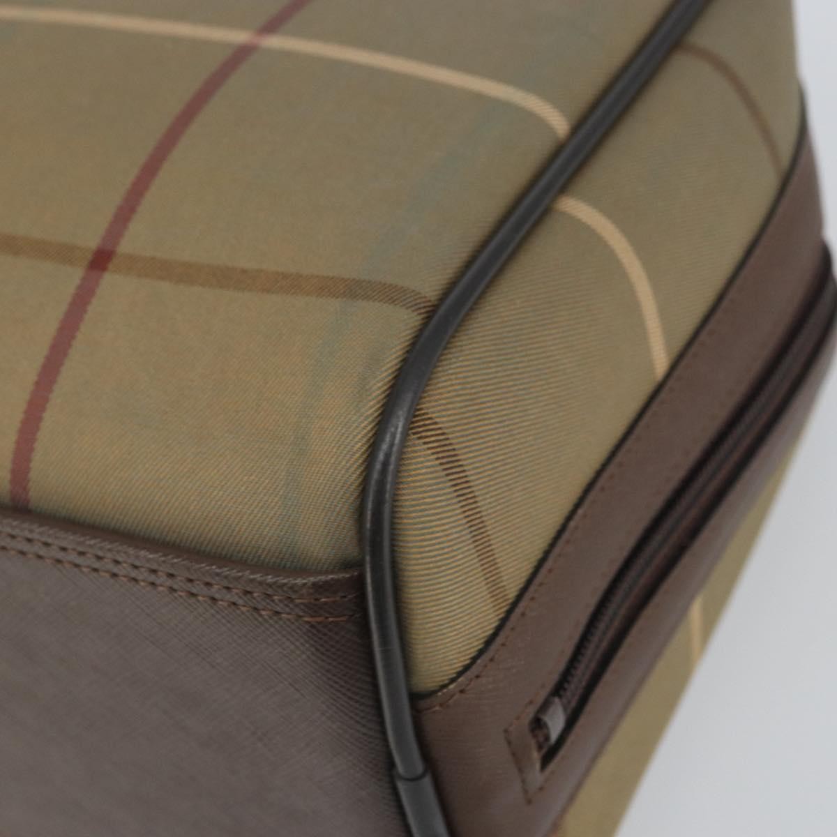 Burberry Nova Check Handbag Nova Check Canvas Brown Canvas Handbag (Pre-Owned)