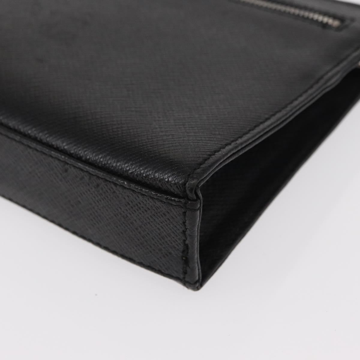 Valentino Garavani Pochette Leather Black Leather Clutche & Pouche Bag (Pre-Owned)