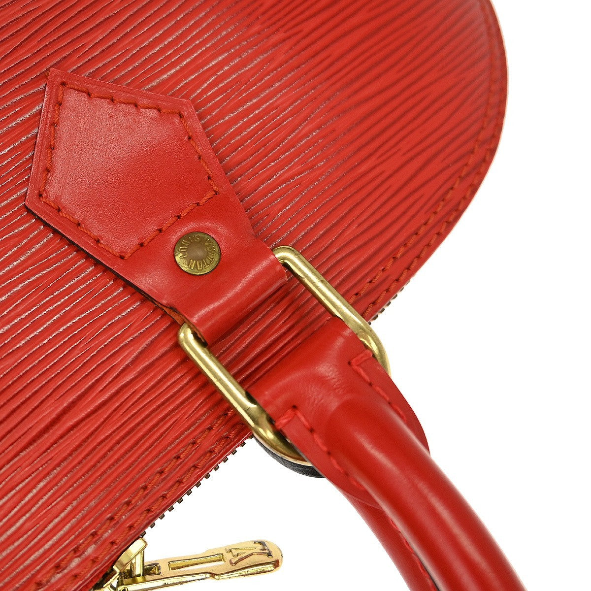 Louis Vuitton Vintage Alma Handbag Epi Leather Red Leather Handbag (Pre-Owned)