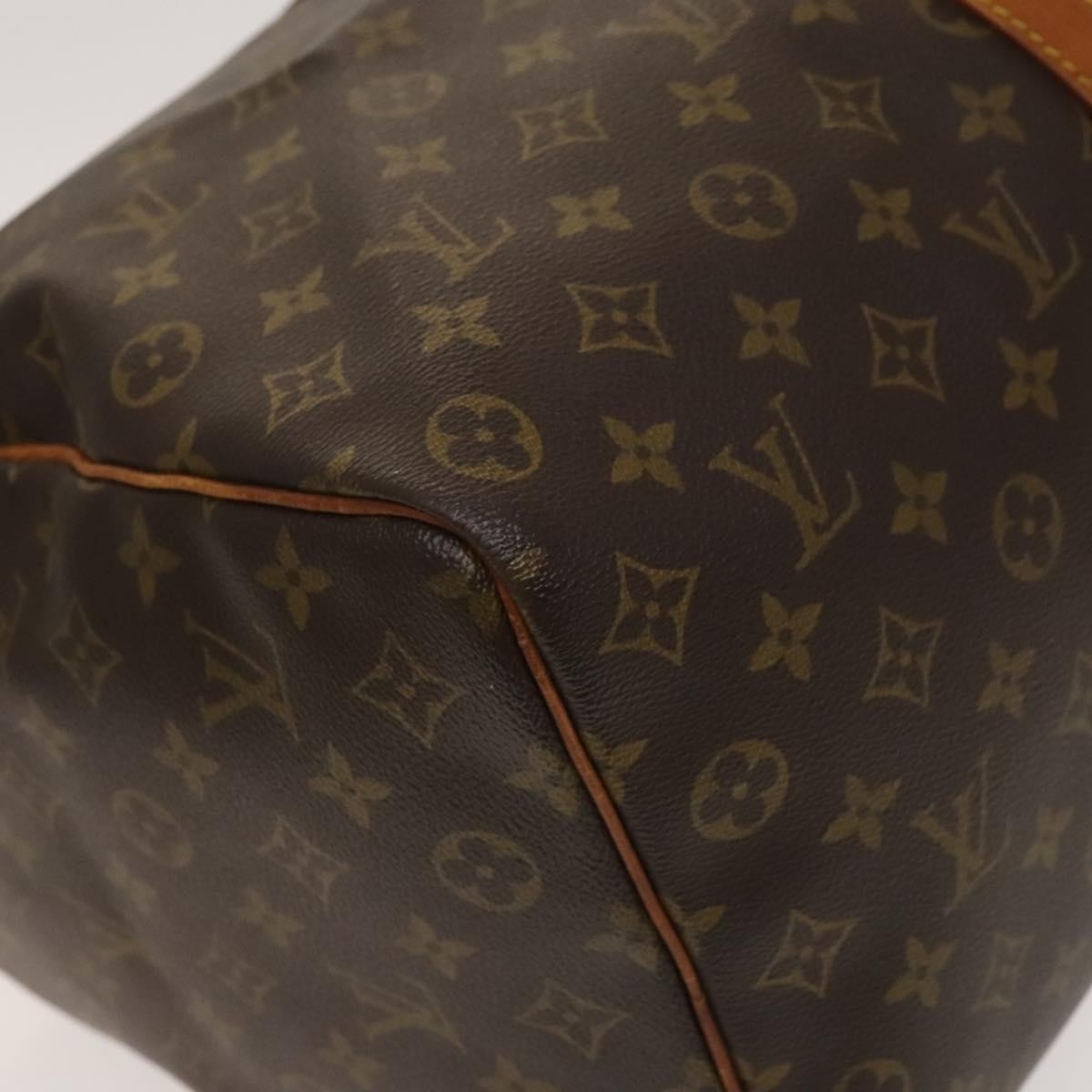 Louis Vuitton Keepall Bag Monogram Canvas Brown Canvas Travel Bag Bag (Pre-Owned)