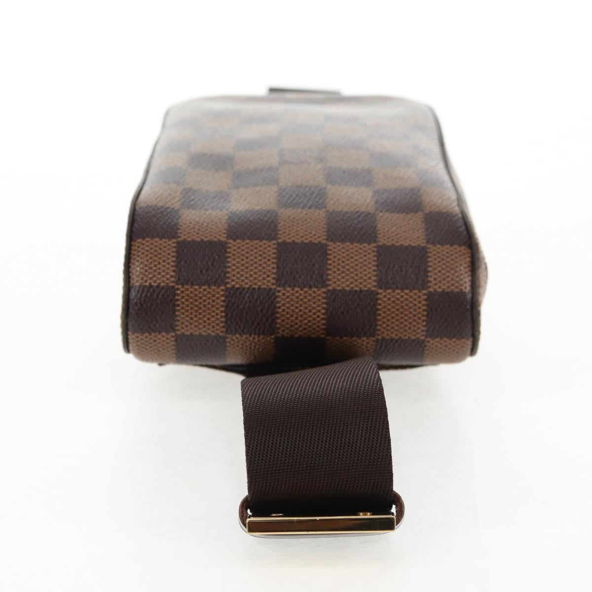 Louis Vuitton Geronimos Waist Bag Damier Brown Canvas Shoulder Bag Bag (Pre-Owned)