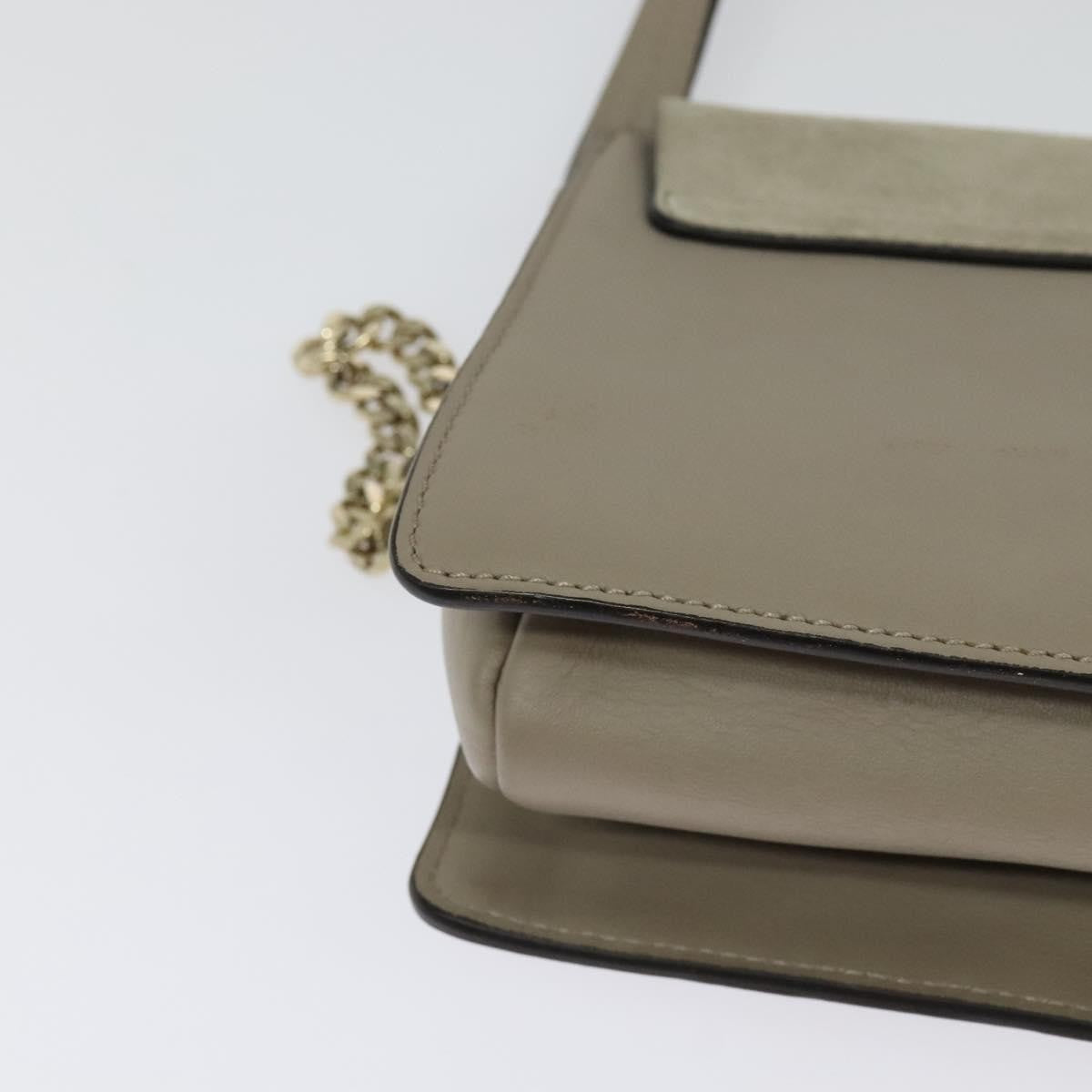 Chloe Faye Crossbody Leather And Suede Gray Suede Shoulder Bag Bag (Pre-Owned)