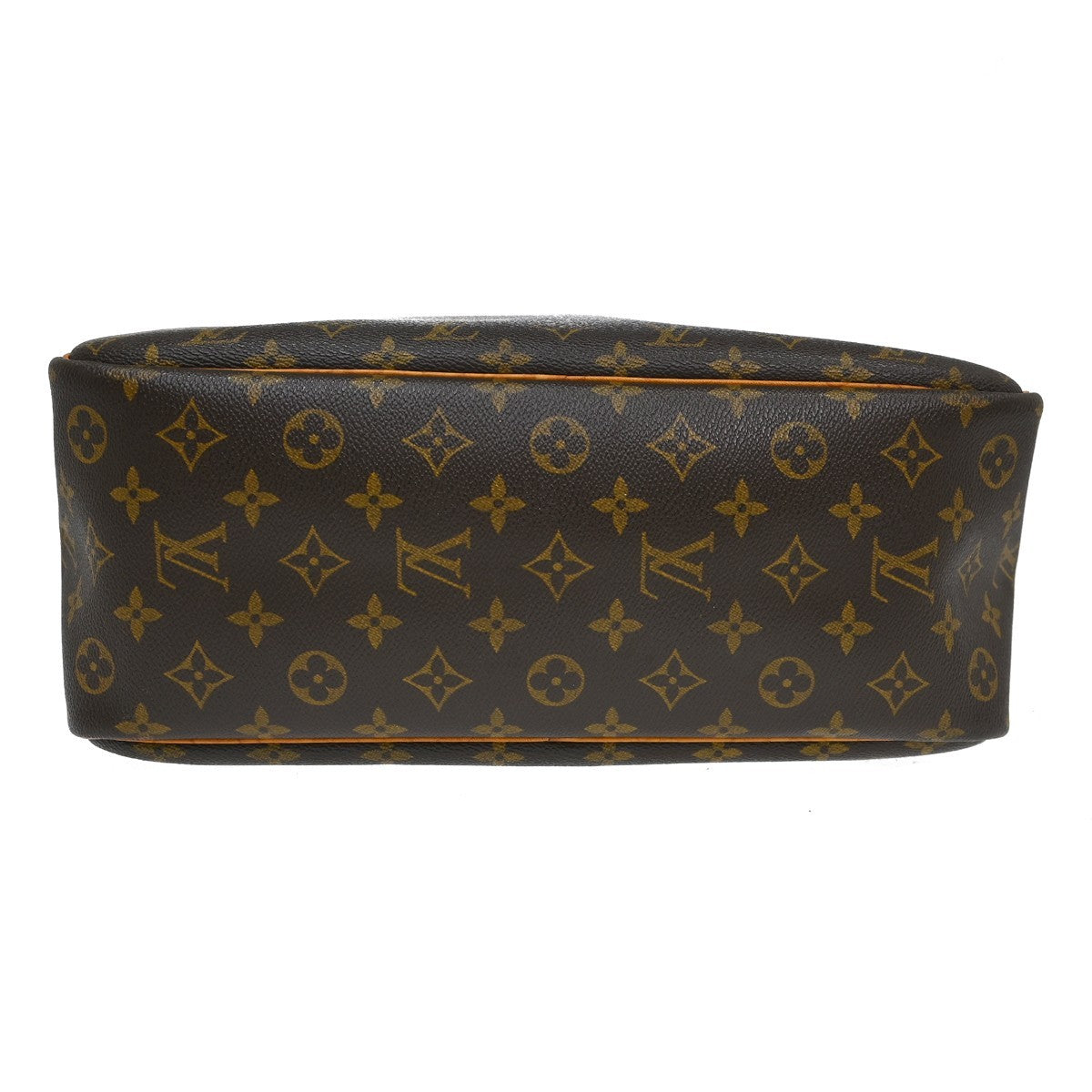 Louis Vuitton Deauville Handbag Monogram Canvas Brown Canvas Handbag (Pre-Owned)