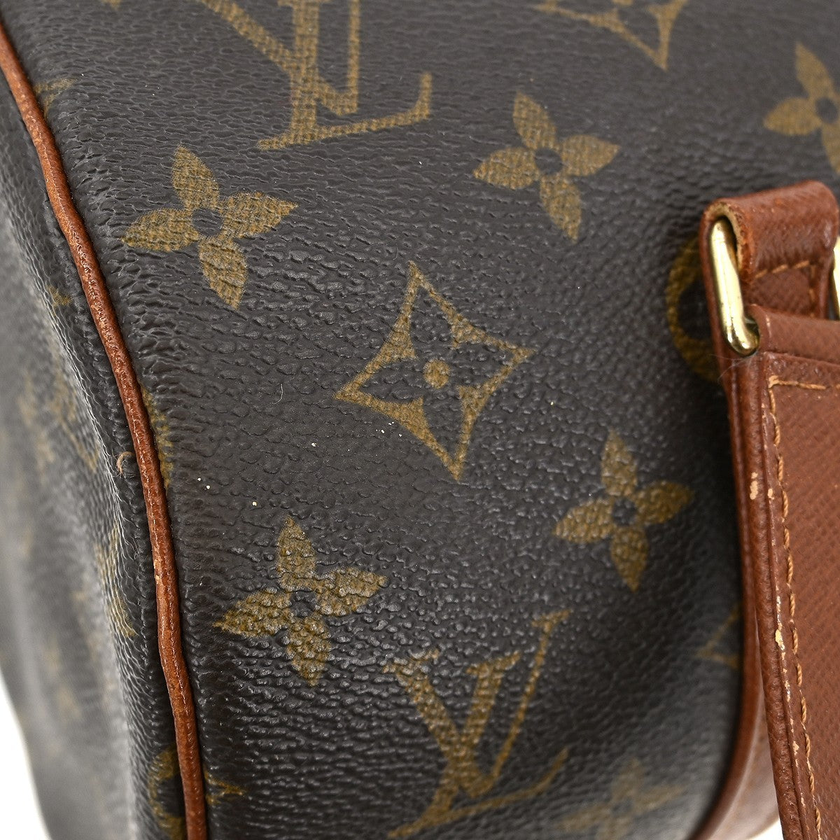 Louis Vuitton Papillon Handbag Monogram Canvas Brown Canvas Handbag (Pre-Owned)