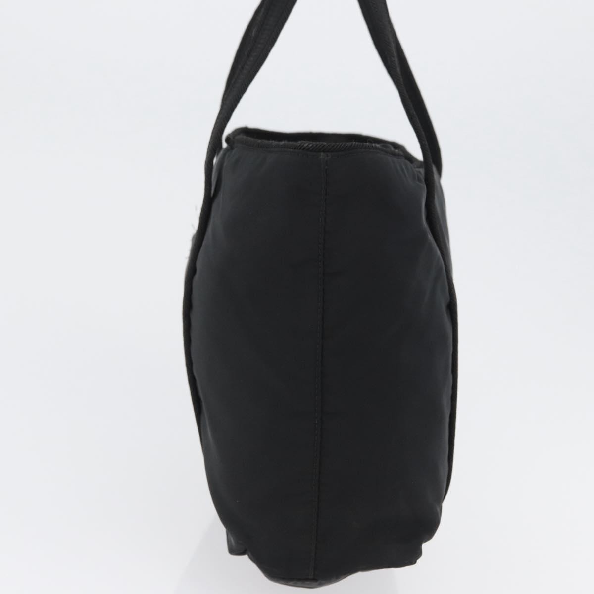 Prada Vintage Zip Tote Tessuto Black Nylon Tote Bag Bag (Pre-Owned)