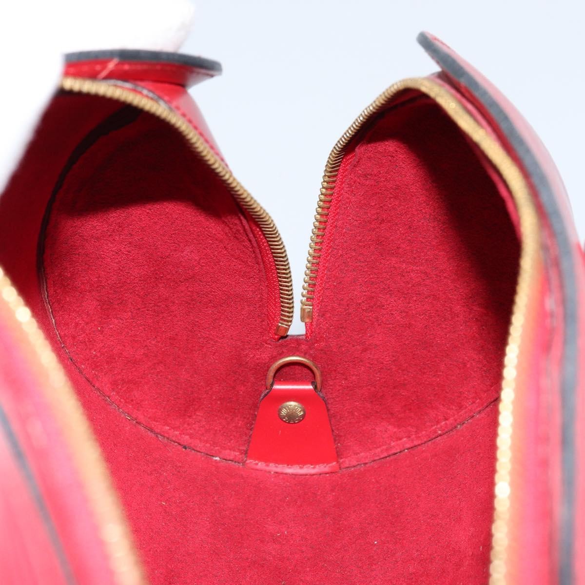 Louis Vuitton Soufflot Handbag Epi Leather Red Leather Handbag (Pre-Owned)