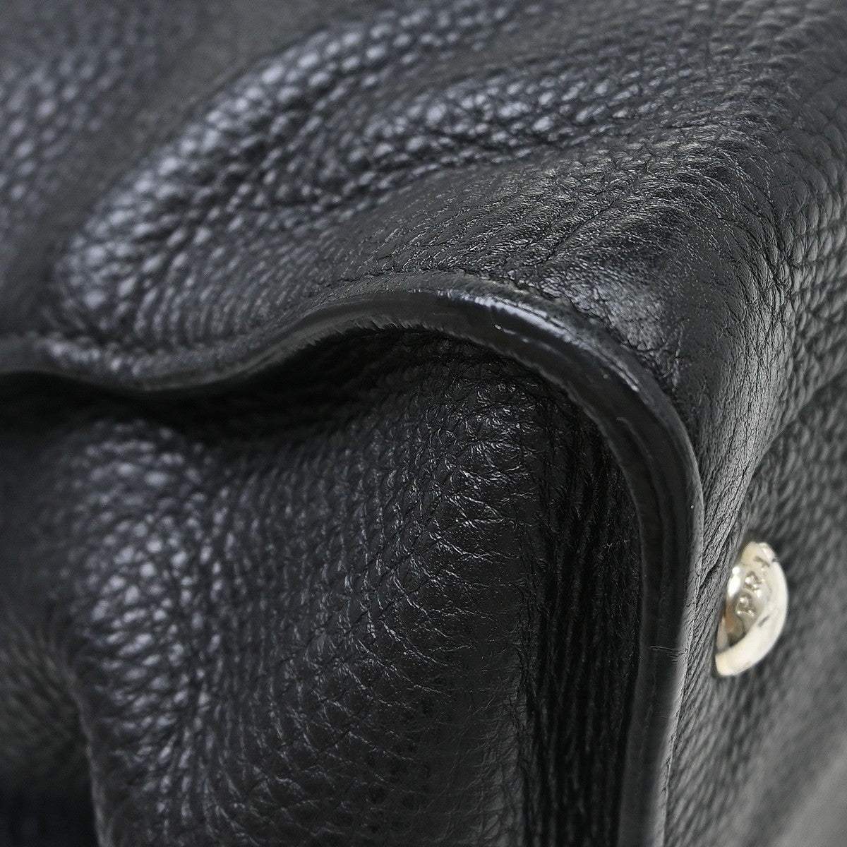 Prada Vintage Handbag Leather Black Leather Handbag (Pre-Owned)