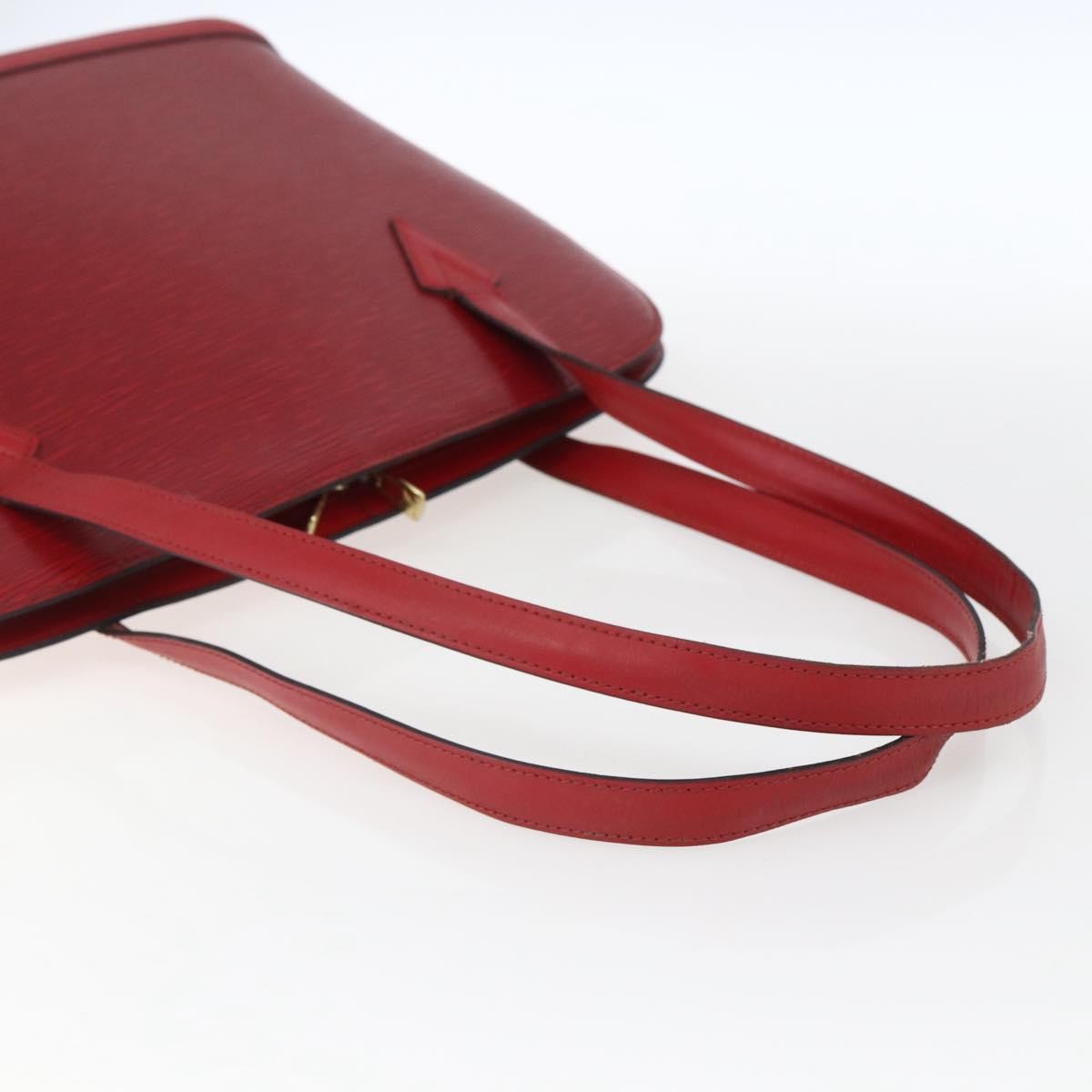 Louis Vuitton Lussac Handbag Epi Leather Red Leather Shoulder Bag Bag (Pre-Owned)