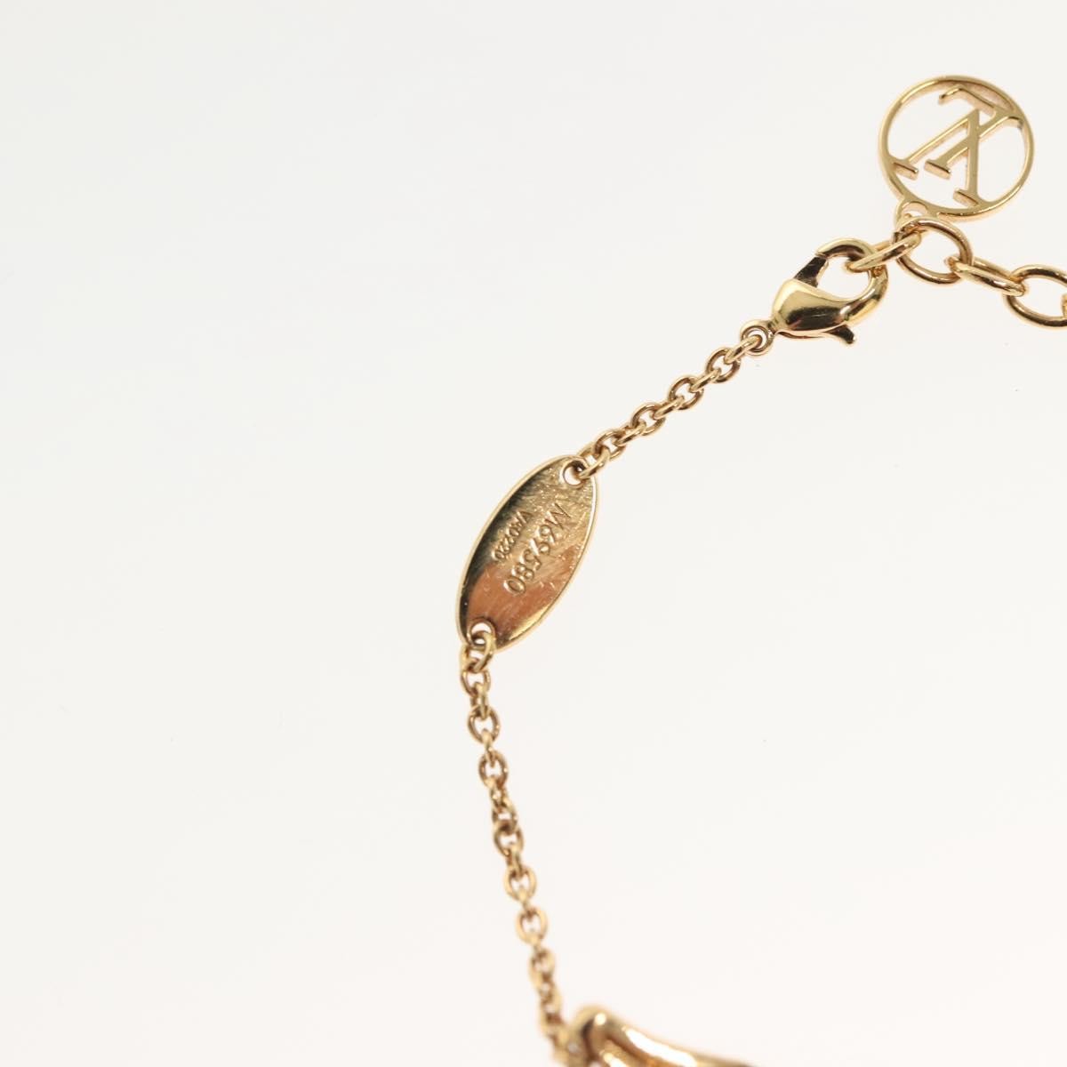 Louis Vuitton Essential V California Dreaming Bracelet Metal With Crystals Gold Metal Bracelet Jewelry (Pre-Owned)