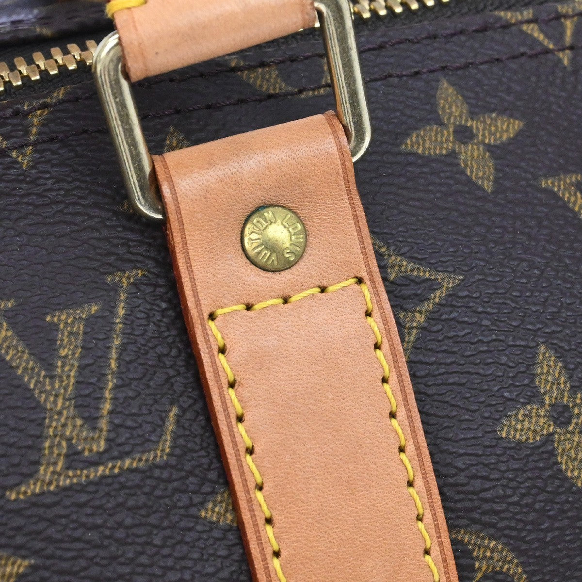Louis Vuitton Keepall Bag Monogram Canvas Brown Canvas Travel Bag Bag (Pre-Owned)