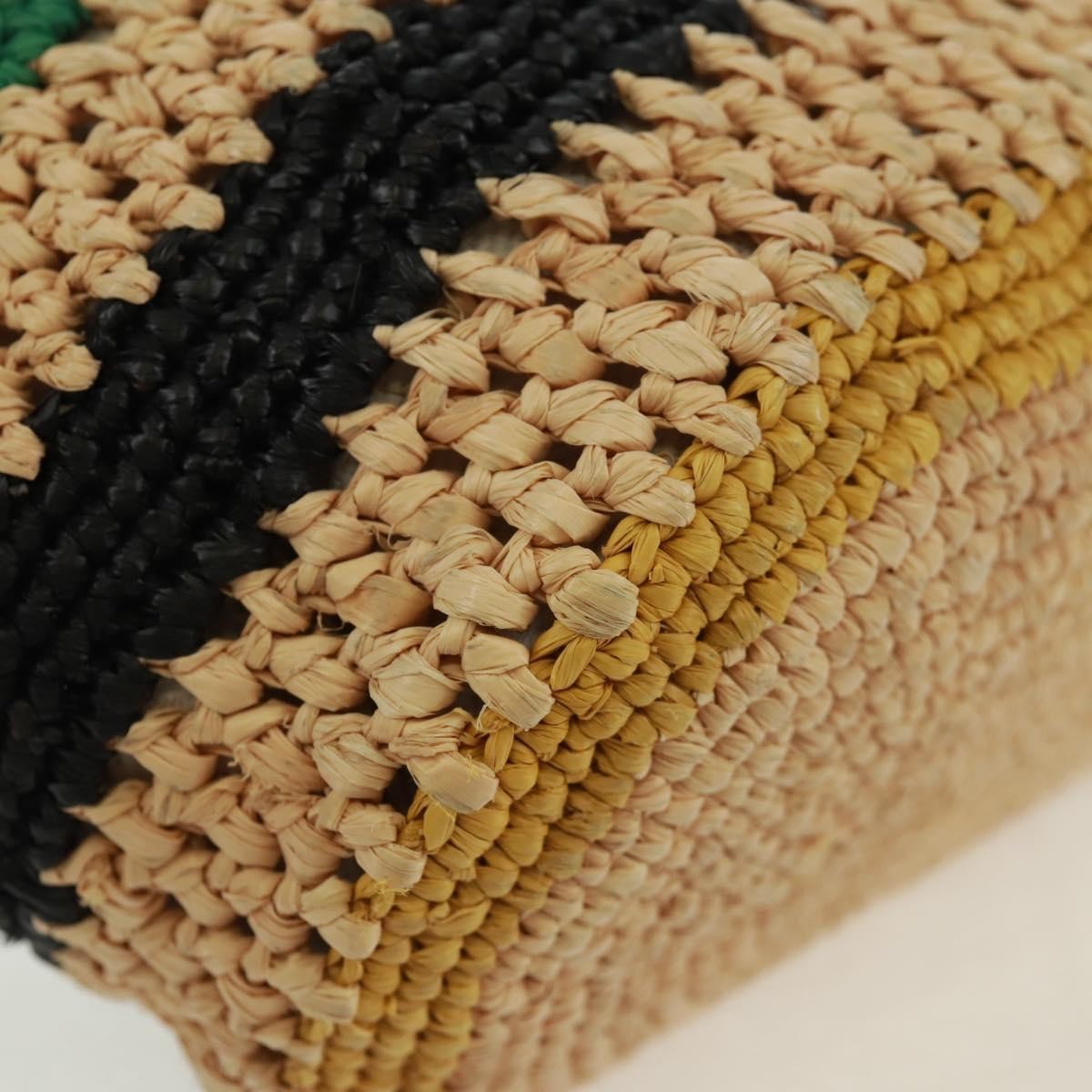 Loewe Pochette Woven Raffia Beige Wicker Clutche & Pouche Bag (Pre-Owned)