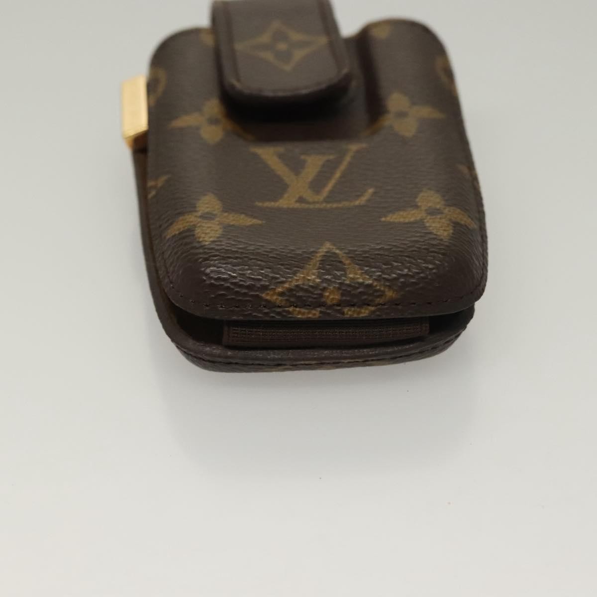 Louis Vuitton Etui Phone Case Monogram Canvas Brown Canvas Bag (Pre-Owned)