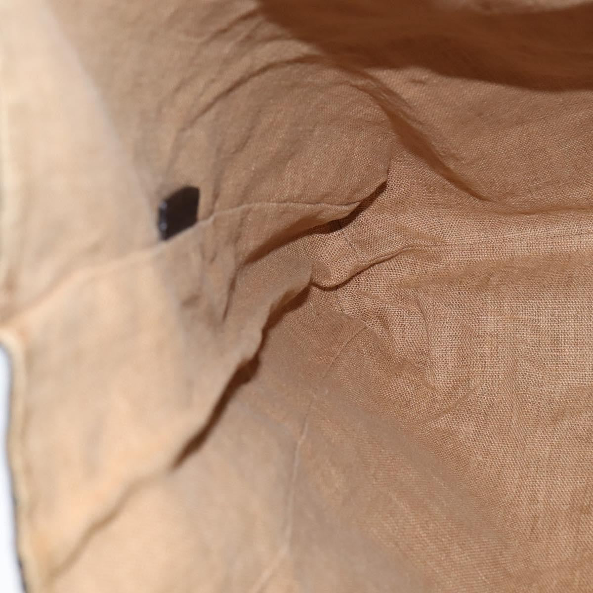 Fendi Open Shopping Tote Zucca Canvas Brown Canvas Tote Bag Bag (Pre-Owned)