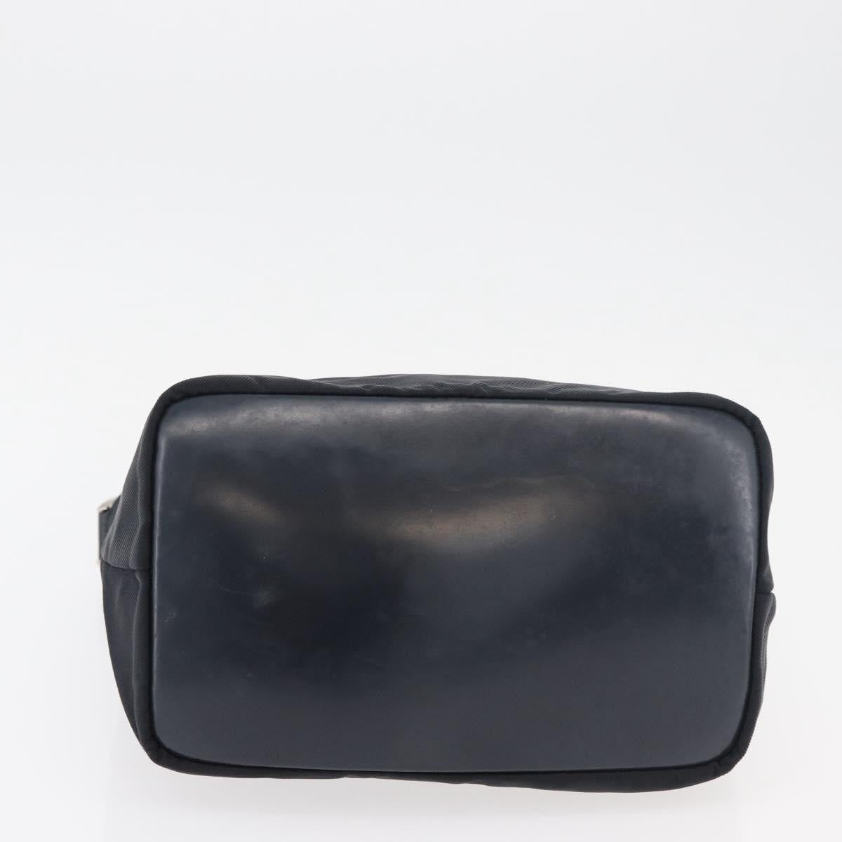 Gucci Vintage Bamboo Hobo Nylon Navy Nylon Shoulder Bag Bag (Pre-Owned)