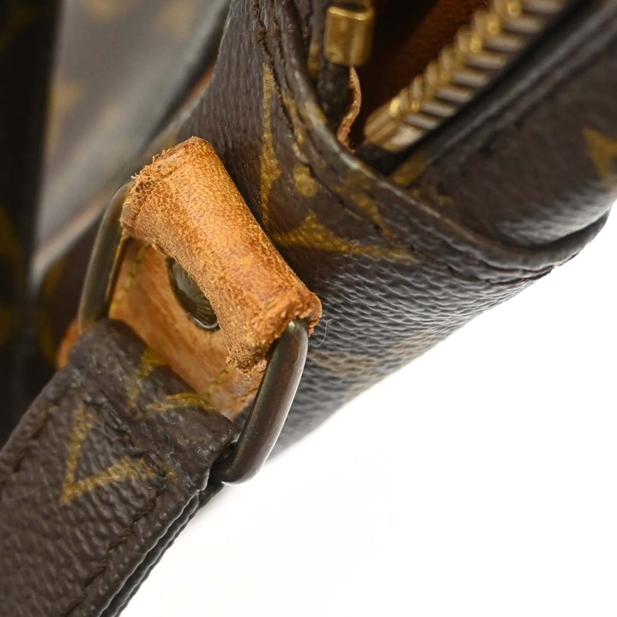 Louis Vuitton Danube Handbag Monogram Canvas Brown Canvas Shoulder Bag Bag (Pre-Owned)