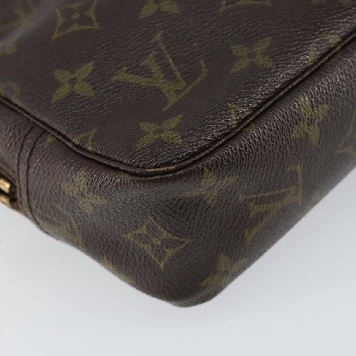 Louis Vuitton Trousse Toiletry Pouch Monogram Canvas Brown Canvas Toiletry Case Accessory (Pre-Owned)