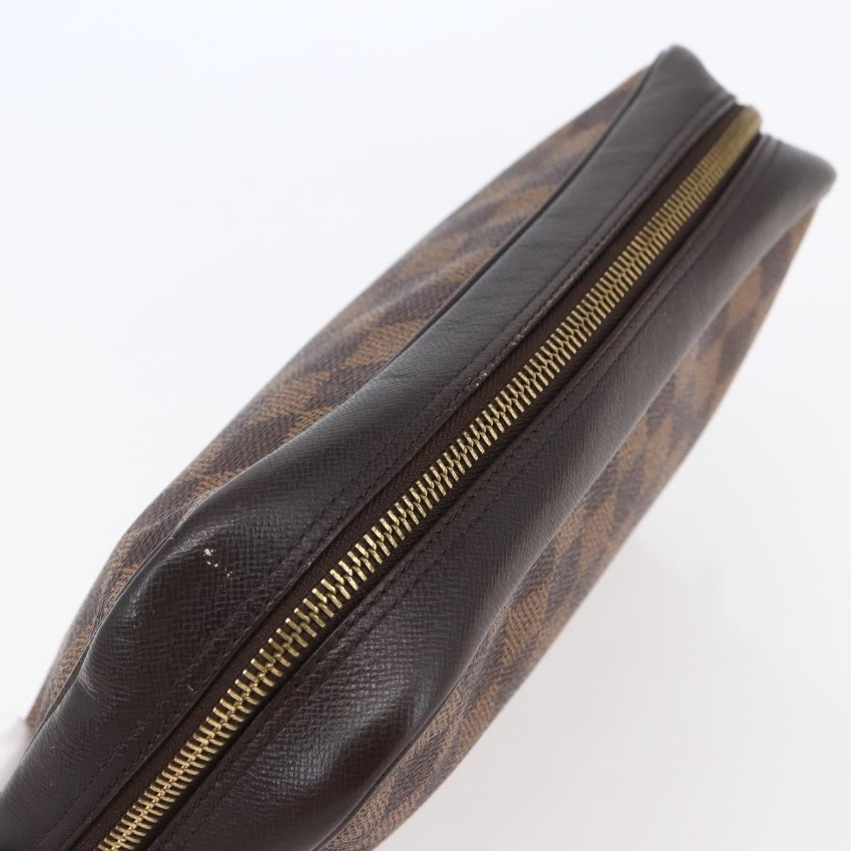 Louis Vuitton Trousse Toilette Damier Canvas Brown Canvas Clutche & Pouche Bag (Pre-Owned)