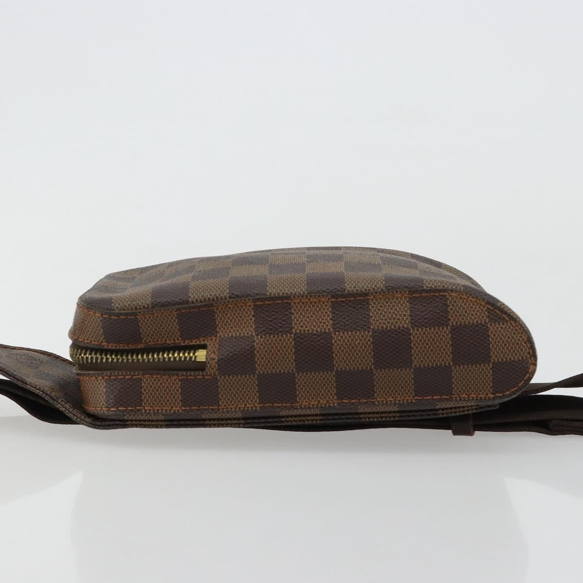 Louis Vuitton Geronimos Waist Bag Damier Brown Canvas Shoulder Bag Bag (Pre-Owned)