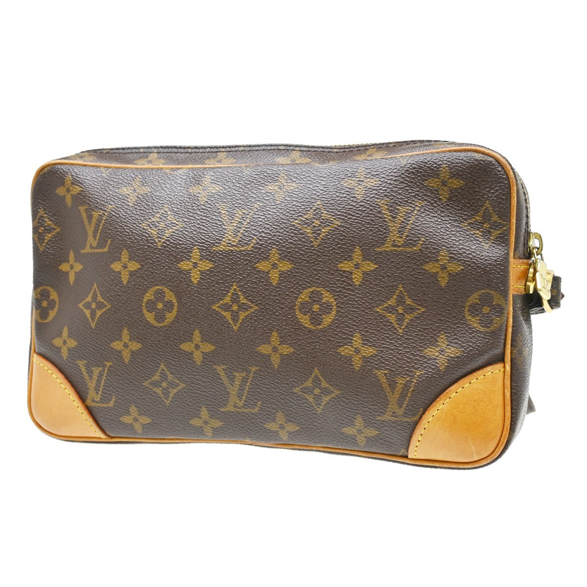 Louis Vuitton Marly Dragonne Clutch Monogram Canvas Brown Canvas Clutche & Pouche Bag (Pre-Owned)