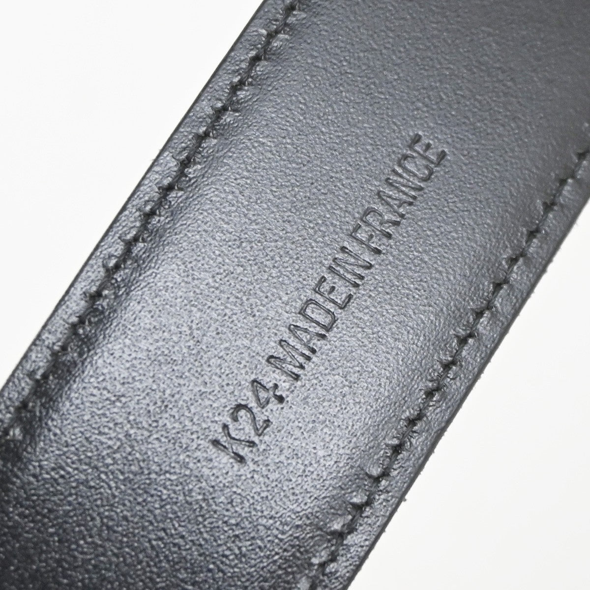 Cartier Santos Plaque Reversible Belt Leather Black Leather Belts Accessory (Pre-Owned)
