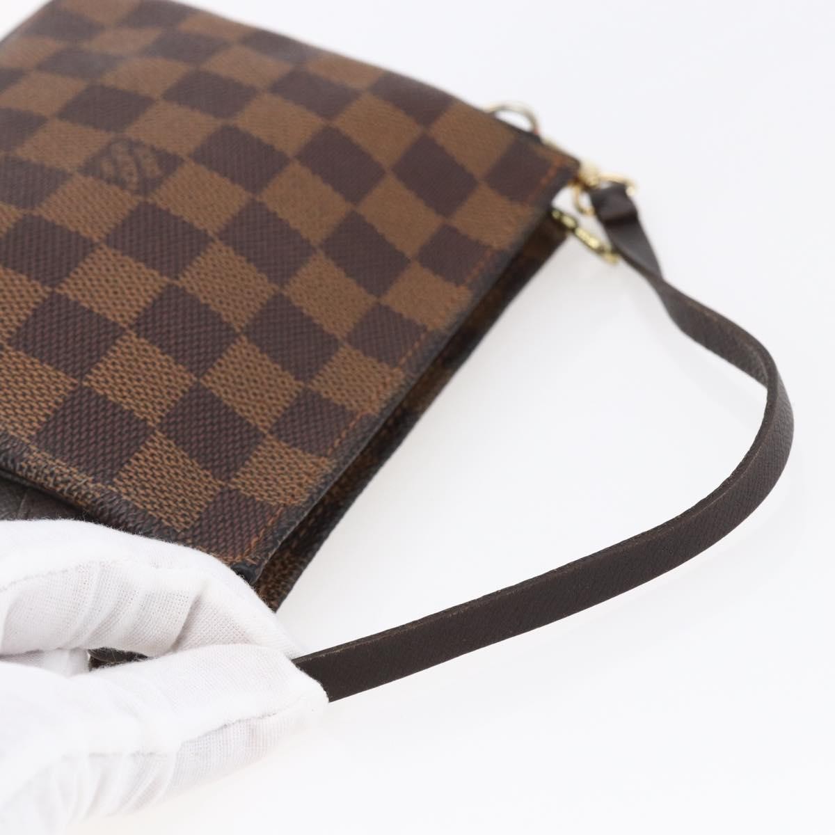 Louis Vuitton Trousse Make Up Bag Damier Canvas Brown Canvas Clutche & Pouche Bag (Pre-Owned)
