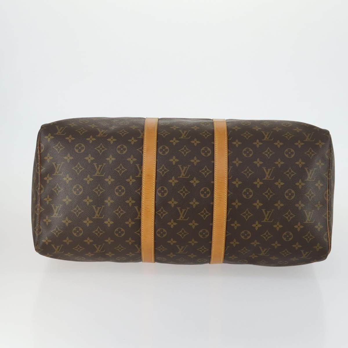 Louis Vuitton Keepall Bag Monogram Canvas Brown Canvas Travel Bag Bag (Pre-Owned)