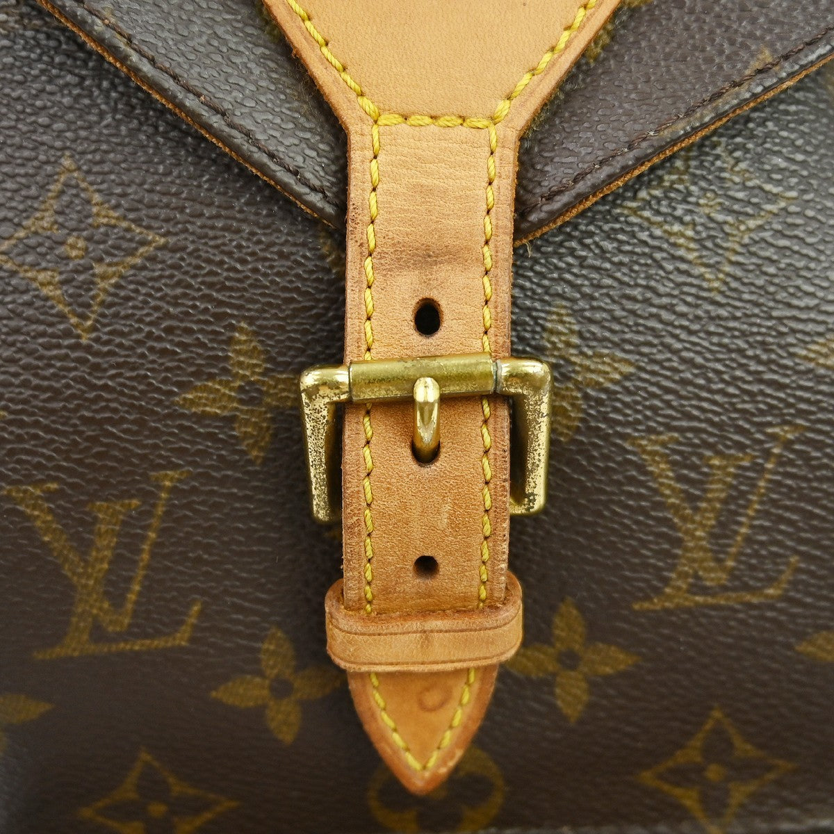 Louis Vuitton Montsouris Backpack Monogram Canvas Brown Canvas Backpack Bag (Pre-Owned)