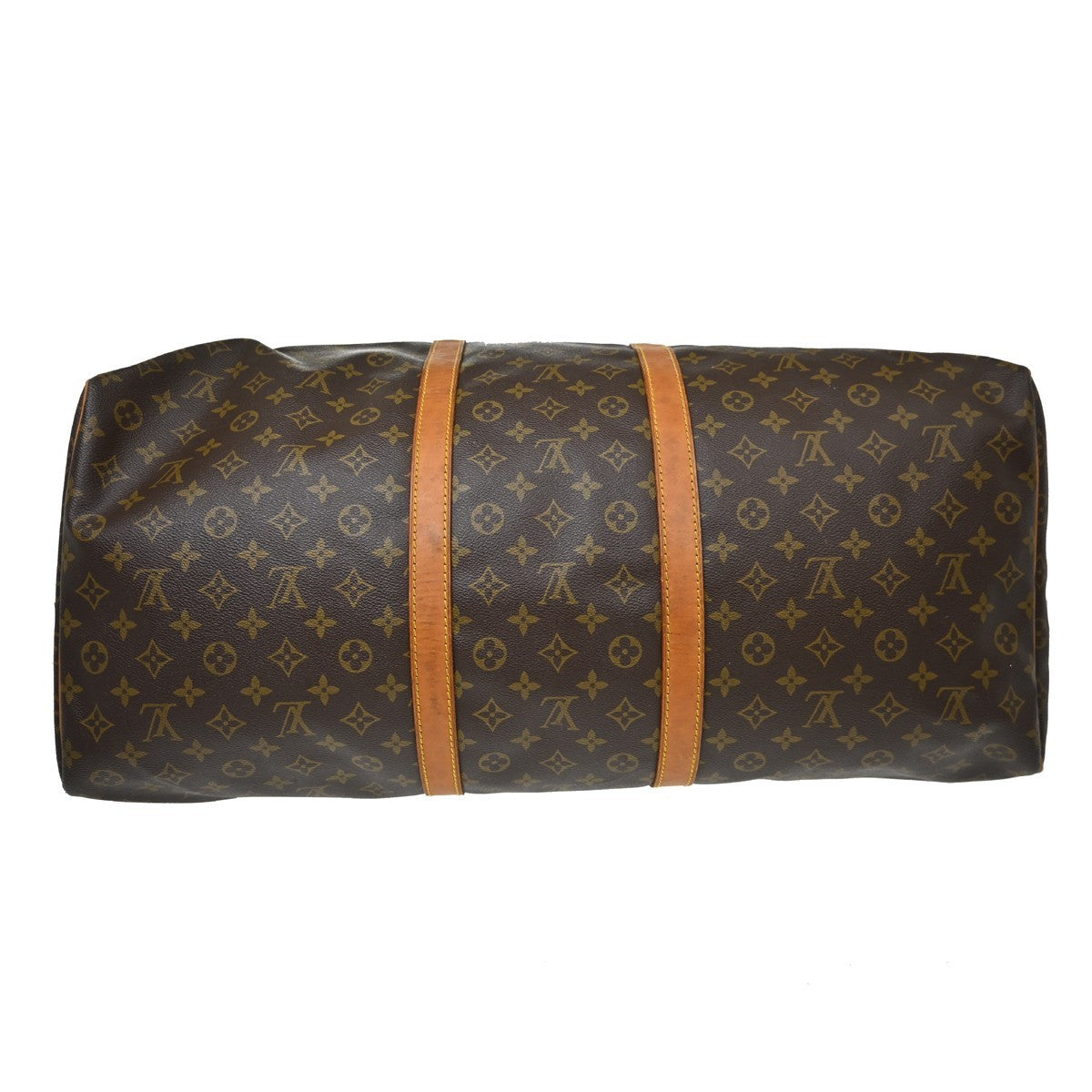 Louis Vuitton Keepall Bag Monogram Canvas Brown Canvas Travel Bag Bag (Pre-Owned)