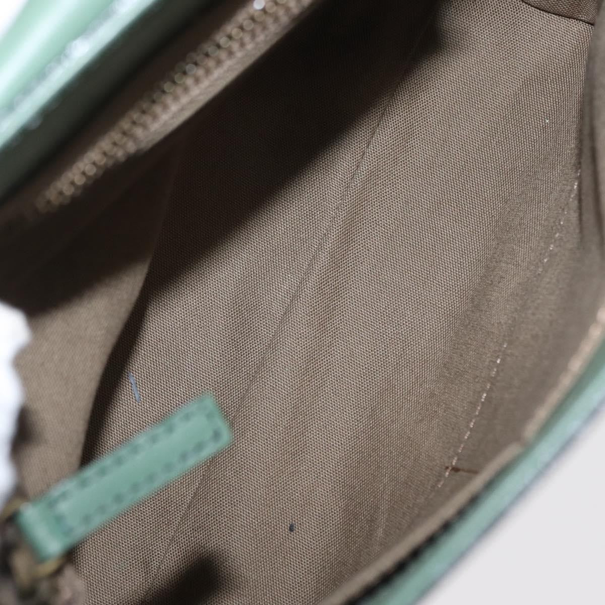 Chloe Vintage Flap Shoulder Bag Leather Green Leather Shoulder Bag Bag (Pre-Owned)