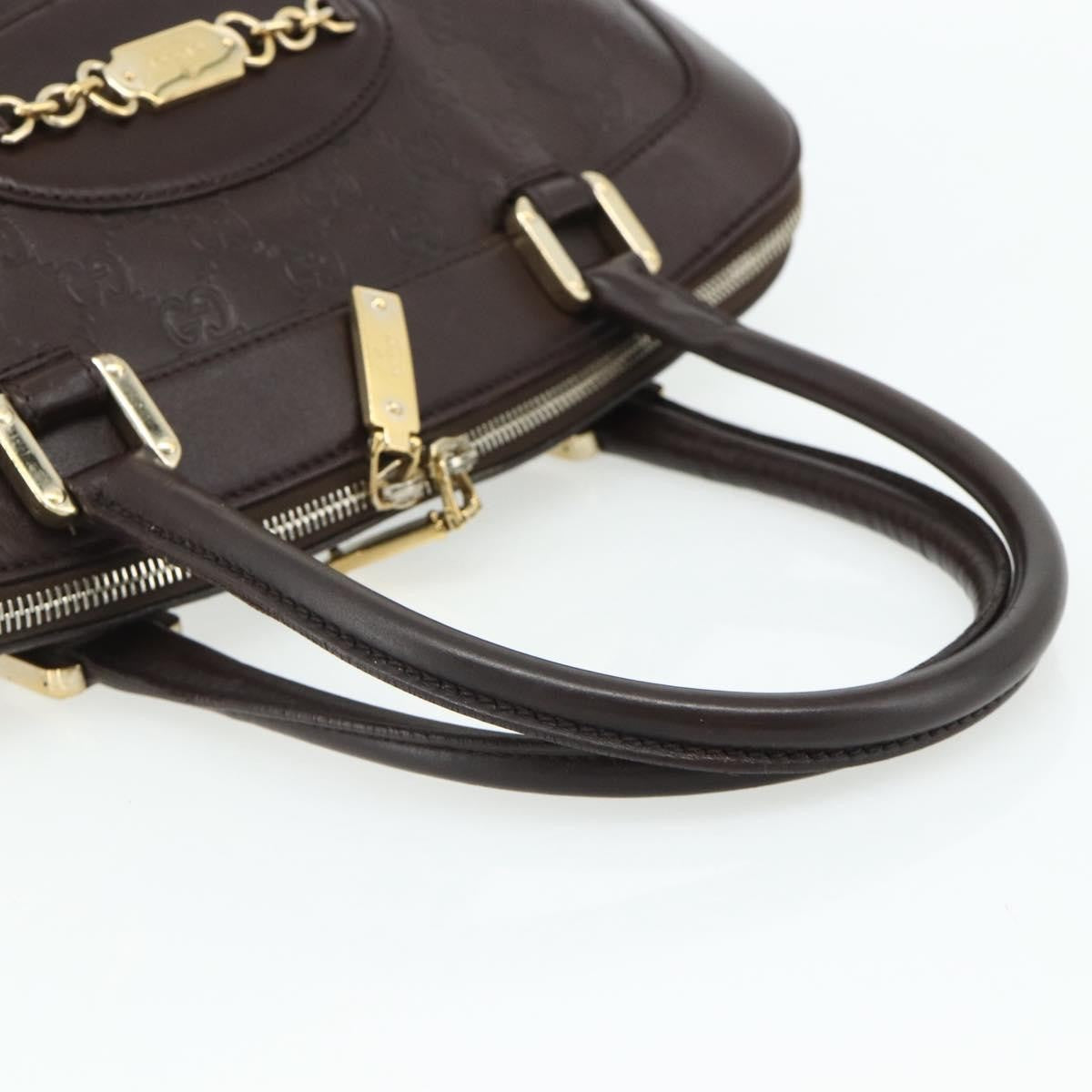Gucci Guccissima Shoulder Bag Brown Canvas Handbag (Pre-Owned)