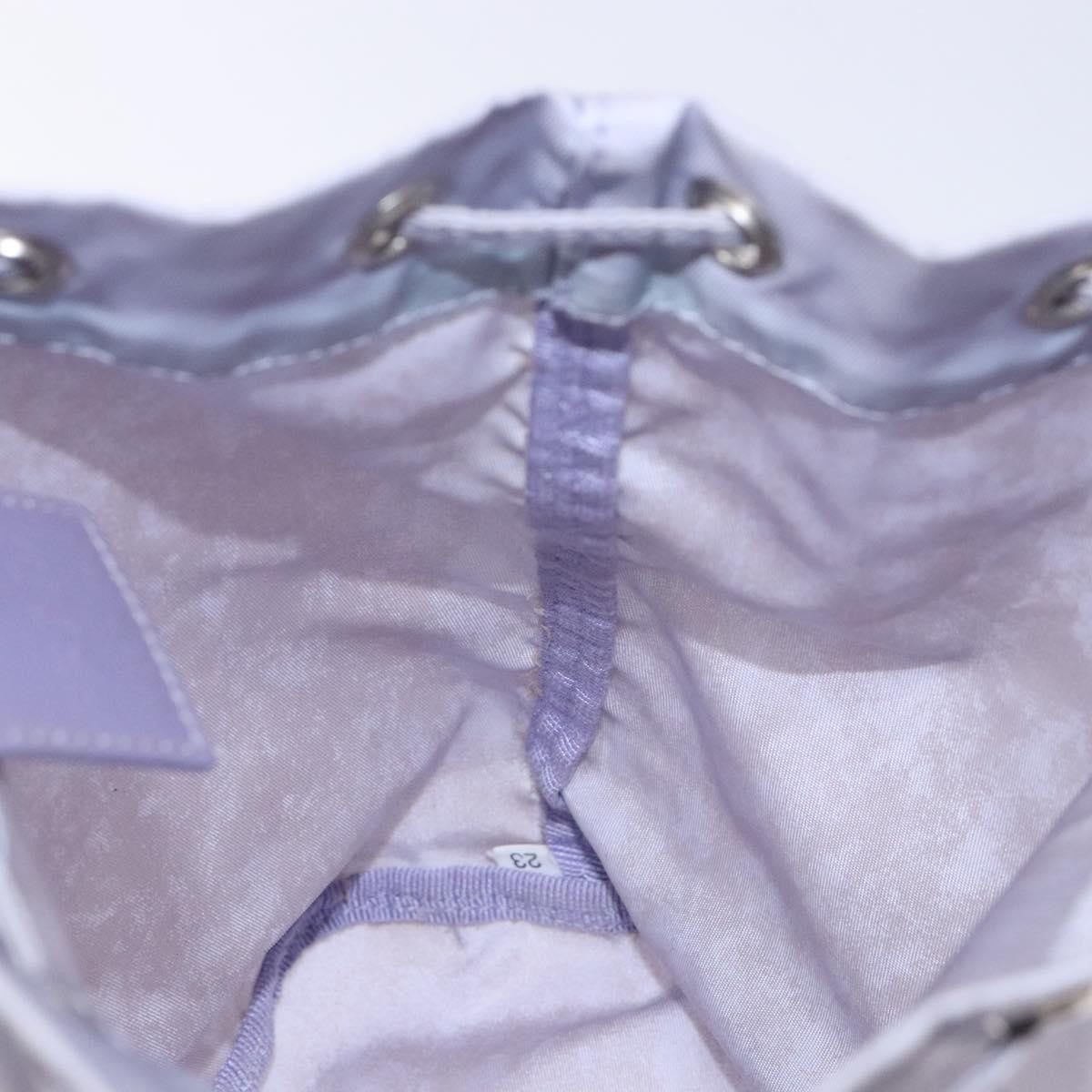 Prada Vela Drawstring Bucket Pouch Tessuto Purple Nylon Bag (Pre-Owned)