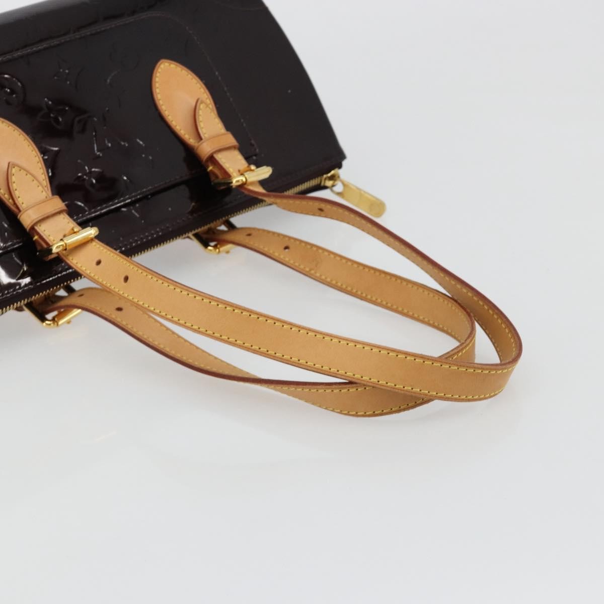 Louis Vuitton Rosewood Avenue Handbag Monogram Vernis Purple Patent_Leather Handbag (Pre-Owned)
