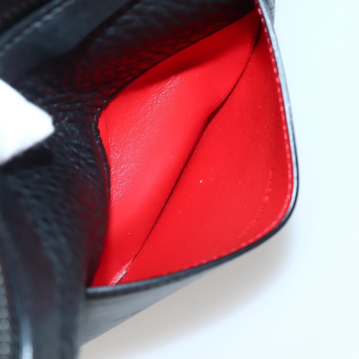 Christian Louboutin Loubiclutch Leather Black Leather Clutche & Pouche Bag (Pre-Owned)