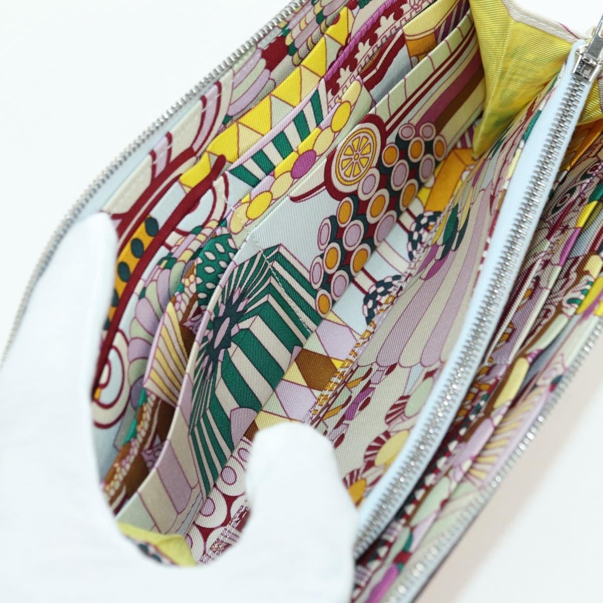 Hermes Azap Zip Around Wallet Printed Leather Multicolour Leather Wallets Accessory (Pre-Owned)
