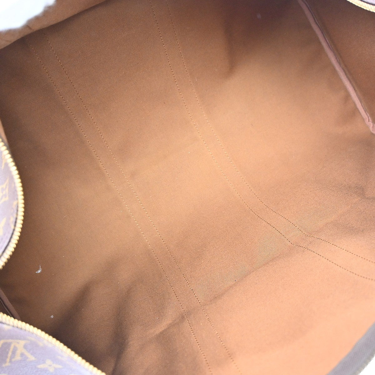 Louis Vuitton Keepall Bag Monogram Canvas Brown Canvas Travel Bag Bag (Pre-Owned)