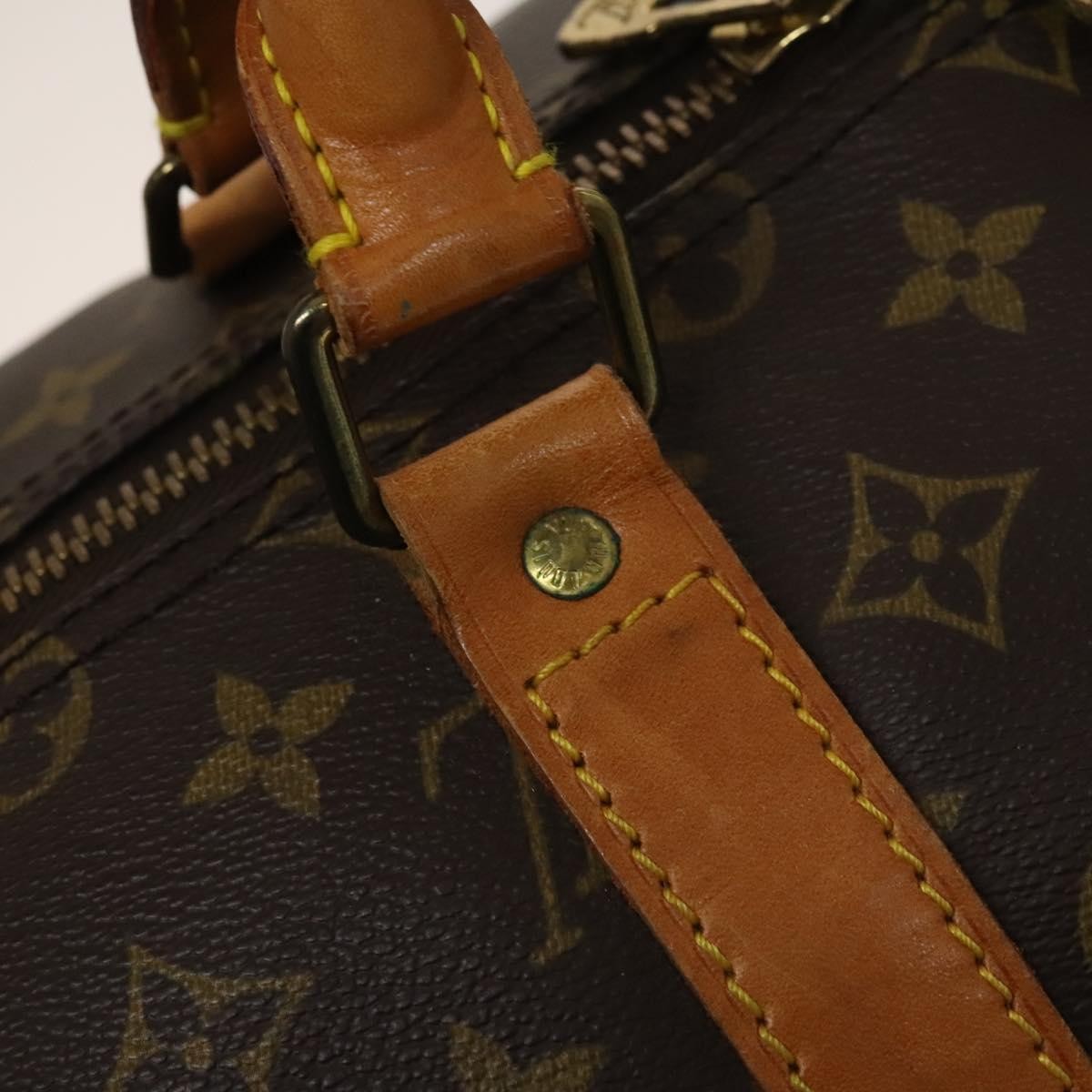 Louis Vuitton Keepall Bag Monogram Canvas Brown Canvas Travel Bag Bag (Pre-Owned)