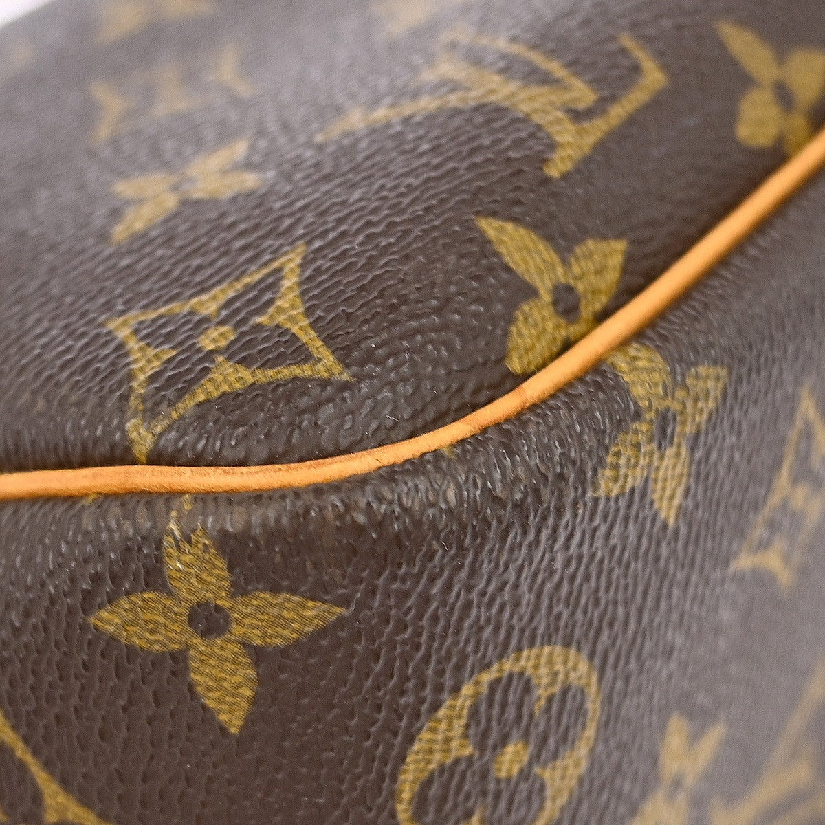 Louis Vuitton Deauville Handbag Monogram Canvas Brown Canvas Handbag (Pre-Owned)